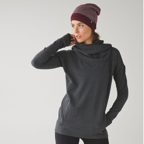 RARE Lululemon 2pack Merino Wool Bordeaux Purple Pink Beanie Hat NWOT - Picture 5 of 15